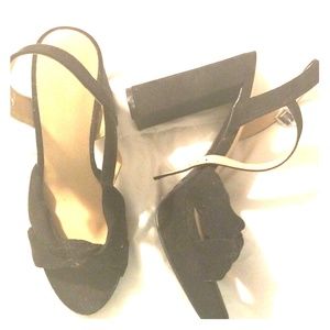 Black high heels with strap size 6.5